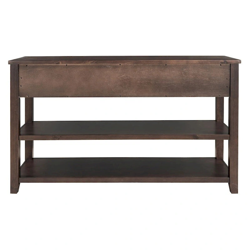 Mesa consola con 3 cajones y 2 estantes
