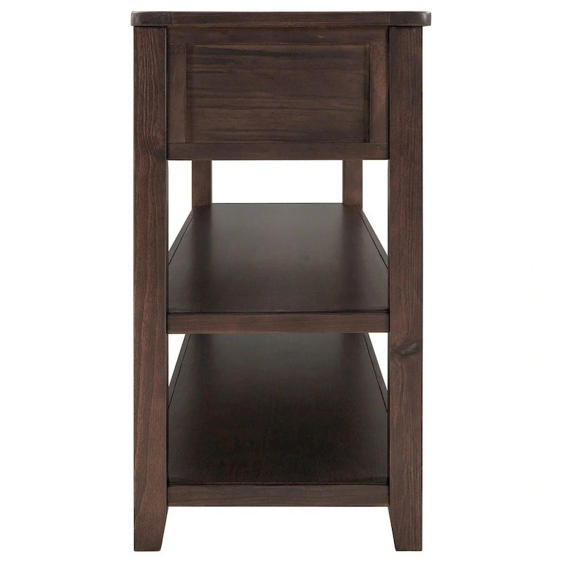 Mesa consola con 3 cajones y 2 estantes