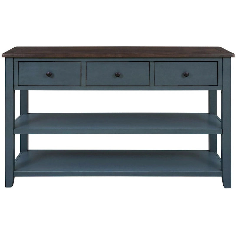 Mesa consola con 3 cajones y 2 estantes
