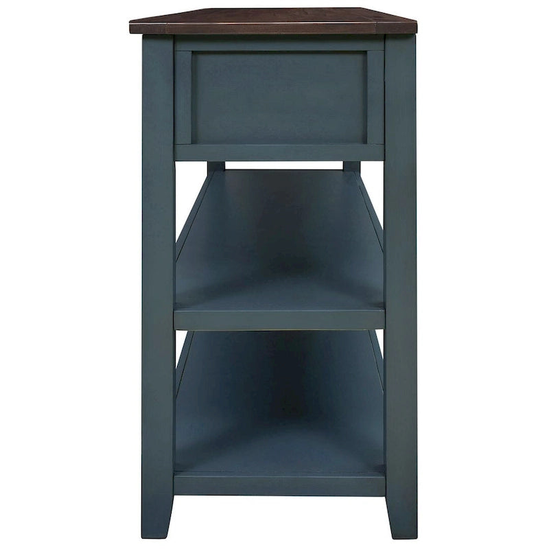 Mesa consola con 3 cajones y 2 estantes