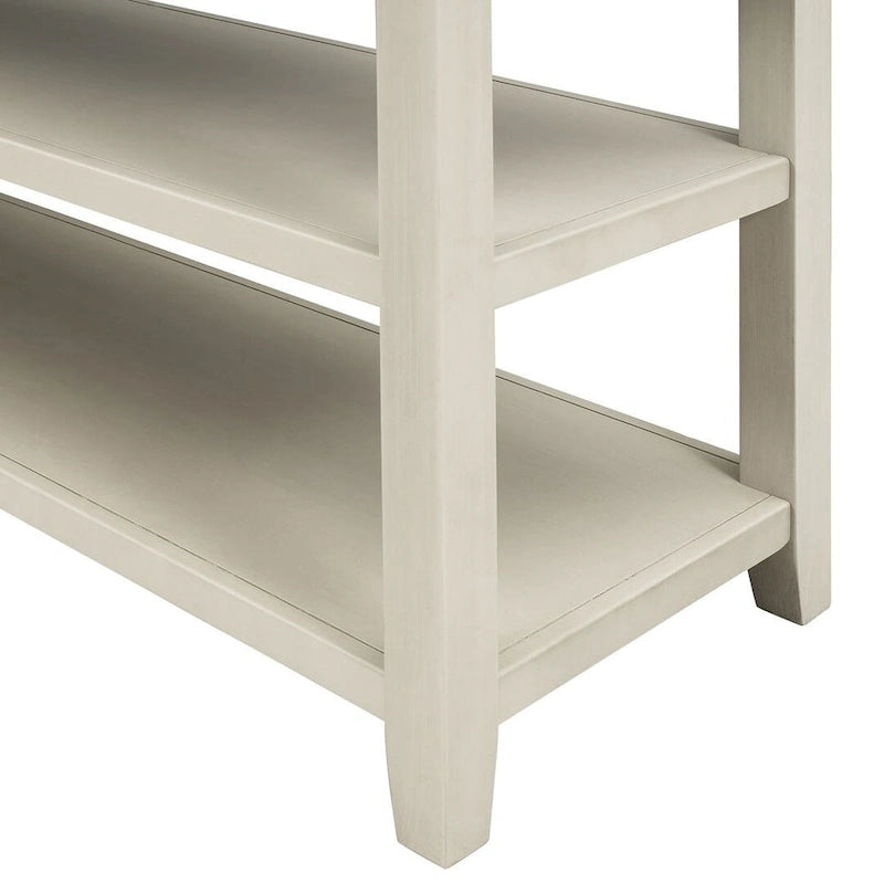 Mesa consola con 3 cajones y 2 estantes