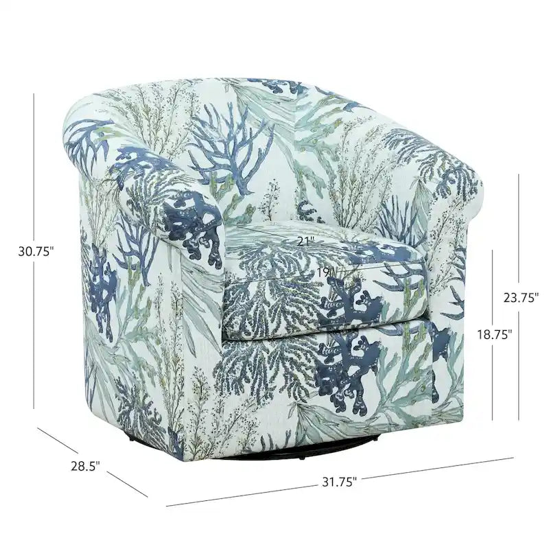 Sillón decorativo giratorio Coastal
