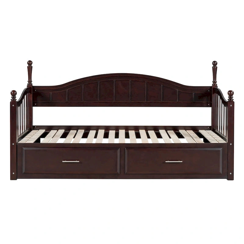 Sofá Cama Doble de Madera con 2 Cajones y Nido