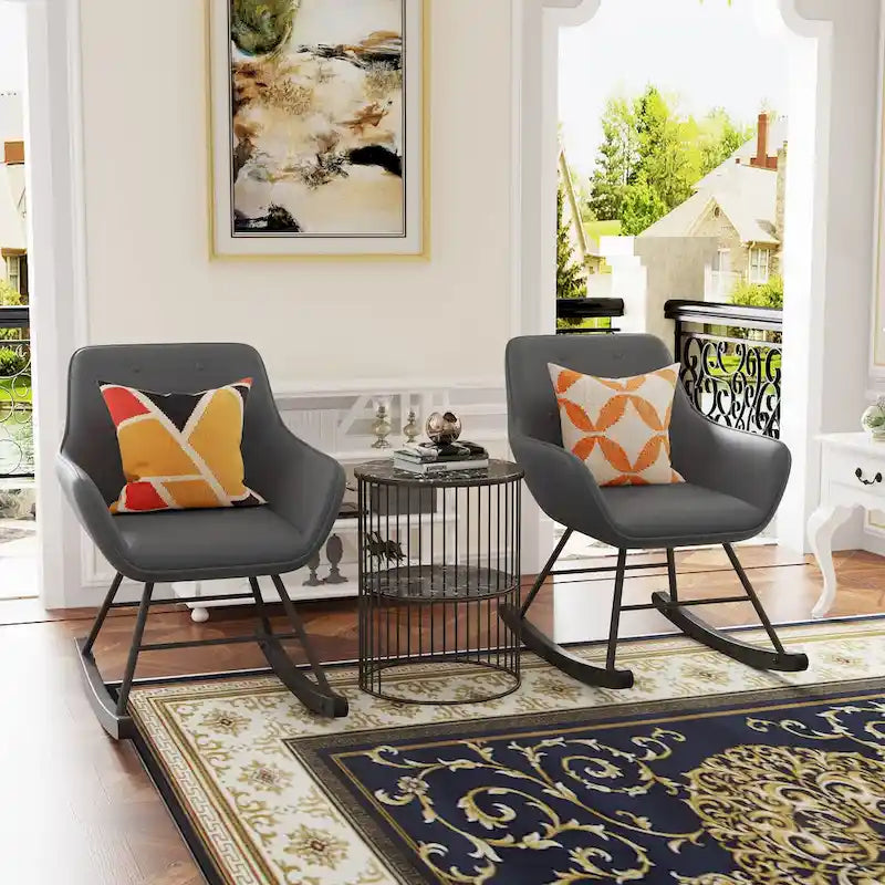 Sillón decorativo, sillas tapizadas con botones y patas de madera para sala de estar, sillón cómodo de terciopelo esmerilado