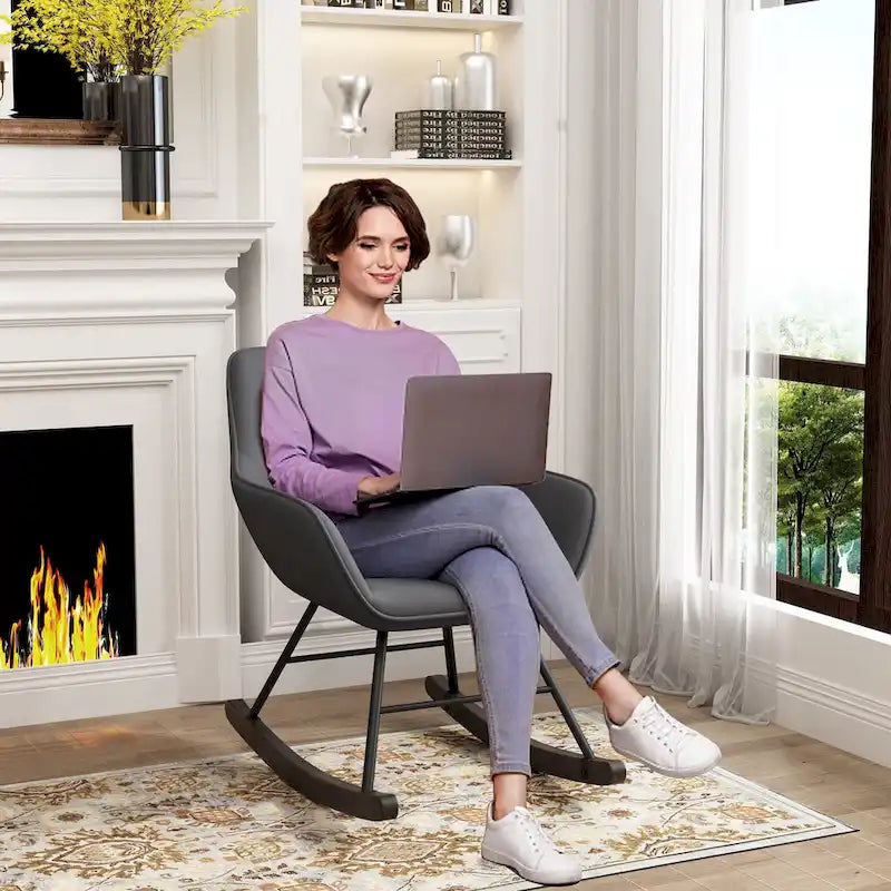Sillón decorativo, sillas tapizadas con botones y patas de madera para sala de estar, sillón cómodo de terciopelo esmerilado