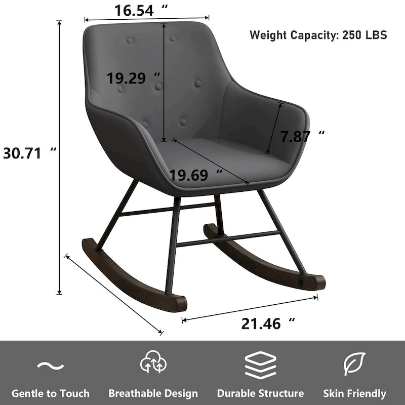 Sillón decorativo, sillas tapizadas con botones y patas de madera para sala de estar, sillón cómodo de terciopelo esmerilado