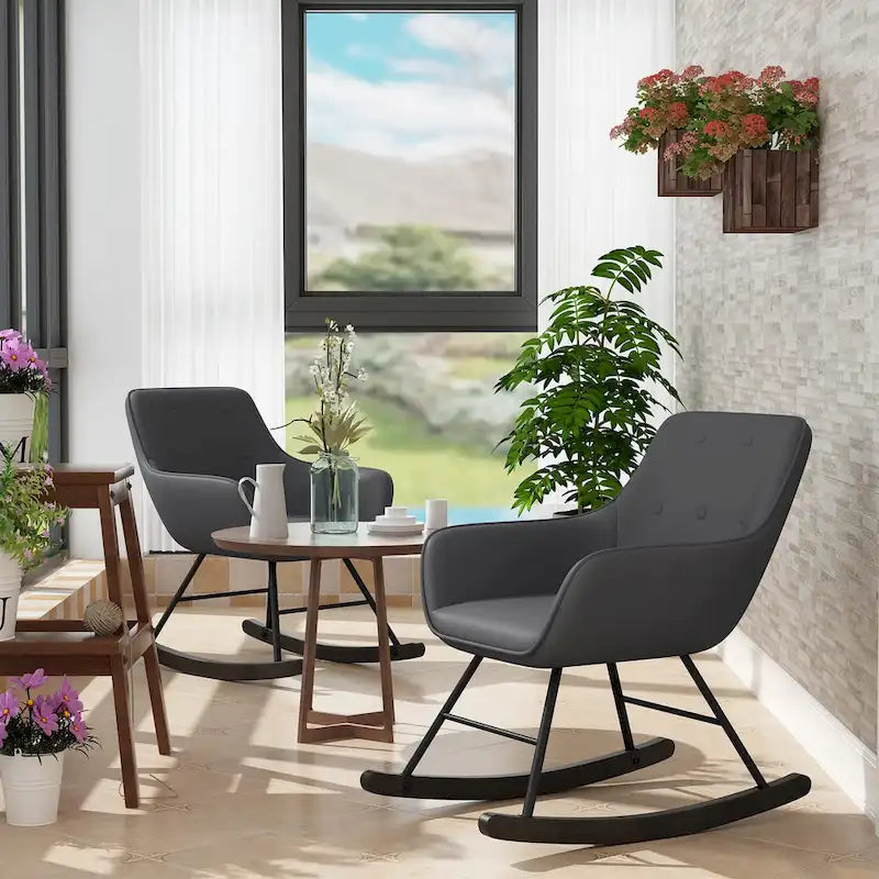 Sillón decorativo, sillas tapizadas con botones y patas de madera para sala de estar, sillón cómodo de terciopelo esmerilado