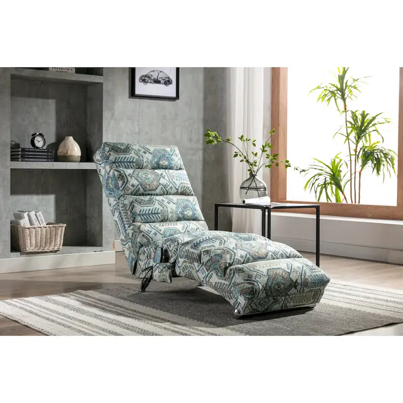 Sillón Chaise Lounge de Lino para Interiores, Tumbona Larga Moderna para Oficina o Sala de Estar