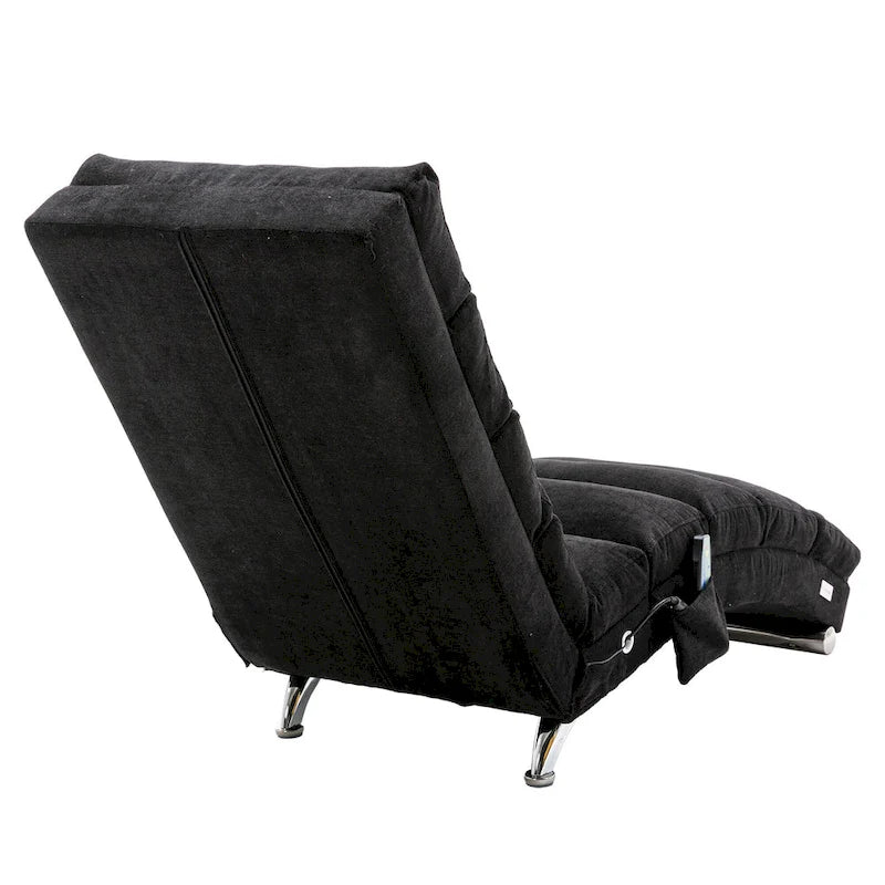 Sillón Chaise Lounge de Lino para Interiores, Tumbona Larga Moderna para Oficina o Sala de Estar