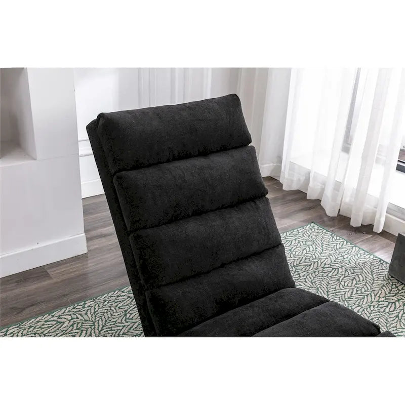 Sillón Chaise Lounge de Lino para Interiores, Tumbona Larga Moderna para Oficina o Sala de Estar