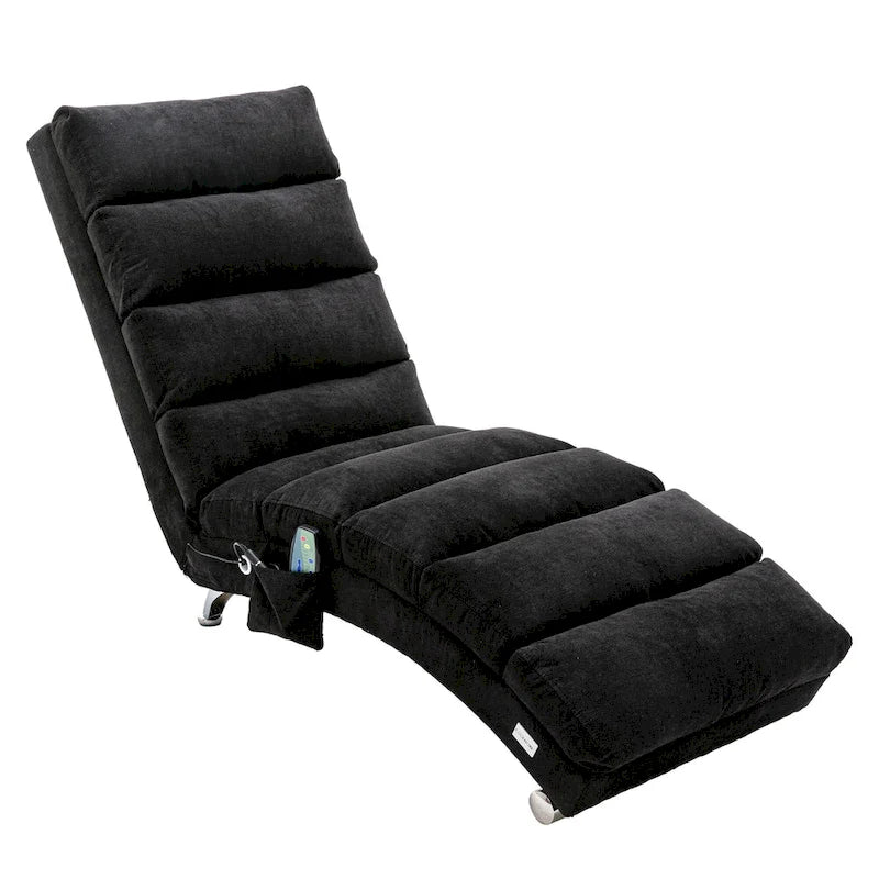 Sillón Chaise Lounge de Lino para Interiores, Tumbona Larga Moderna para Oficina o Sala de Estar