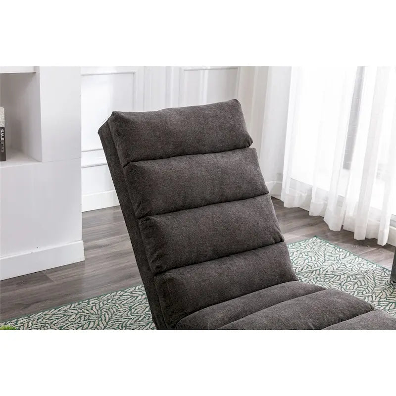 Sillón Chaise Lounge de Lino para Interiores, Tumbona Larga Moderna para Oficina o Sala de Estar