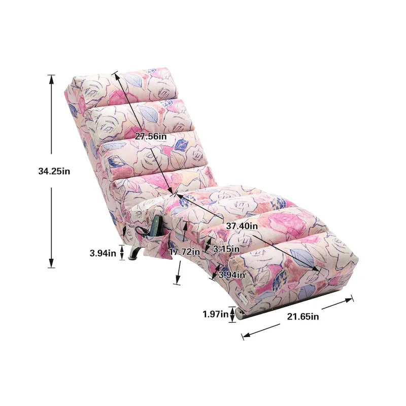Sillón Chaise Lounge de Lino para Interiores, Tumbona Larga Moderna para Oficina o Sala de Estar