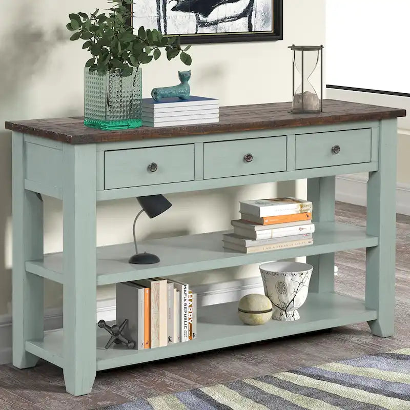 Mesa de consola moderna para entrada, mesa auxiliar de sofá
