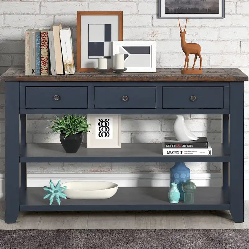 Mesa de consola moderna para entrada, mesa auxiliar de sofá
