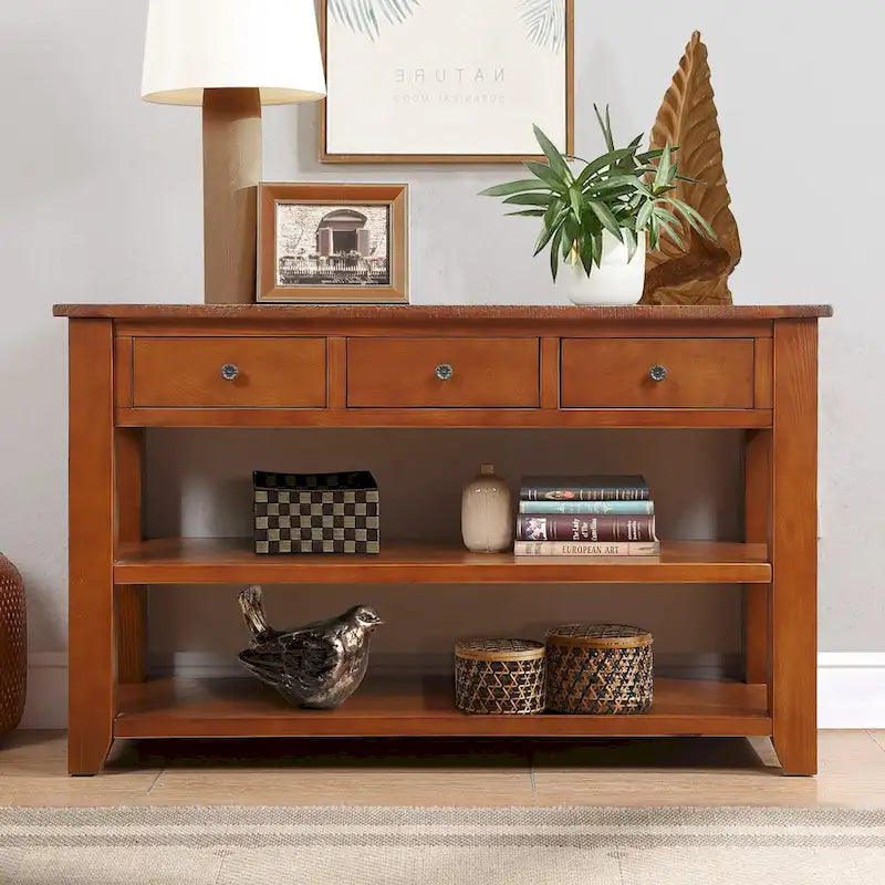 Mesa de consola moderna para entrada, mesa auxiliar de sofá