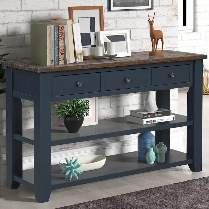 Mesa de consola moderna para entrada, mesa auxiliar de sofá
