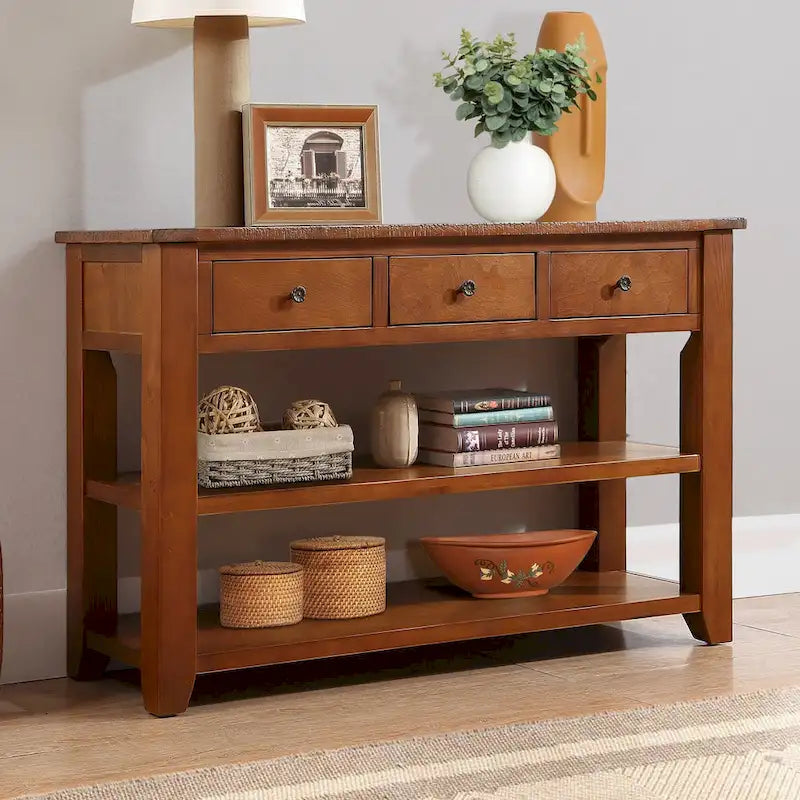 Mesa de consola moderna para entrada, mesa auxiliar de sofá