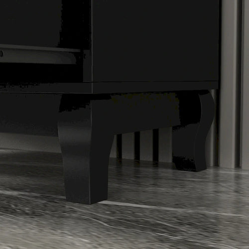 Cómoda de 5 cajones con correderas de metal y patas de madera