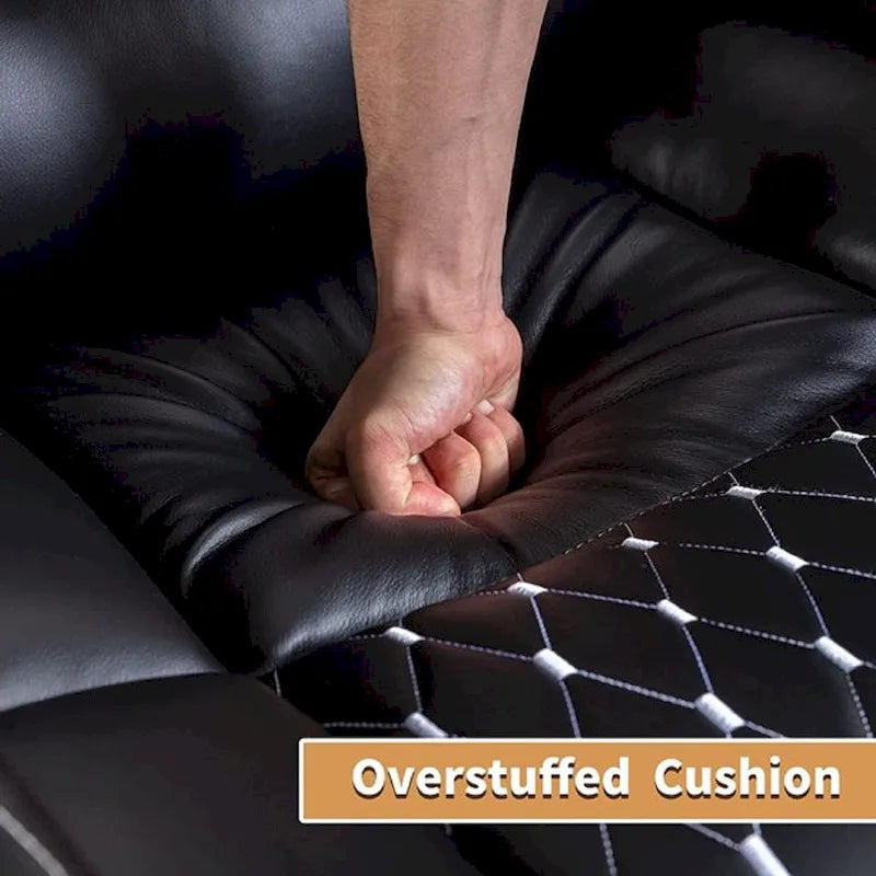 Sofá reclinable individual mullido eléctrico para cine en casa con almacenamiento oculto en el brazo