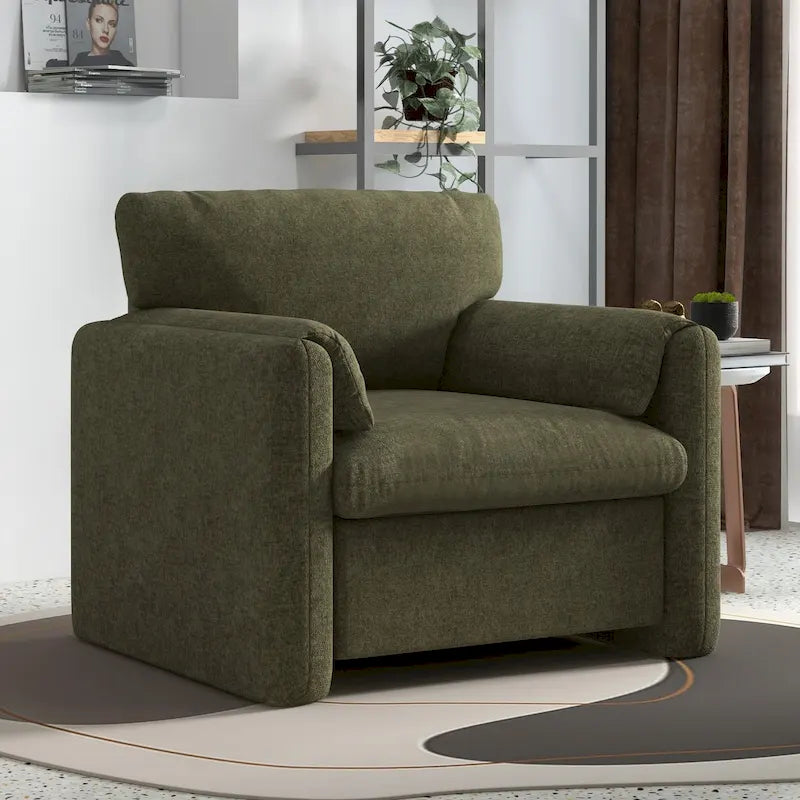Sillón decorativo tapizado – Asiento individual