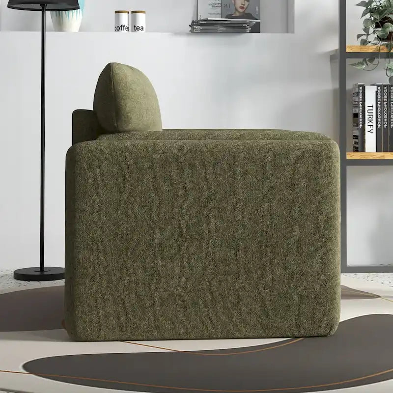 Sillón decorativo tapizado – Asiento individual