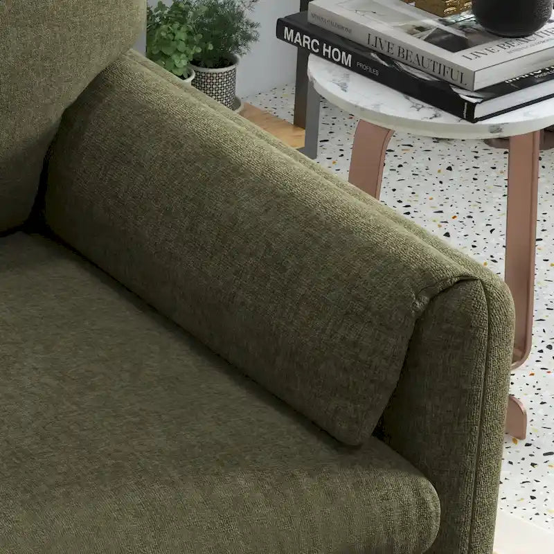 Sillón decorativo tapizado – Asiento individual