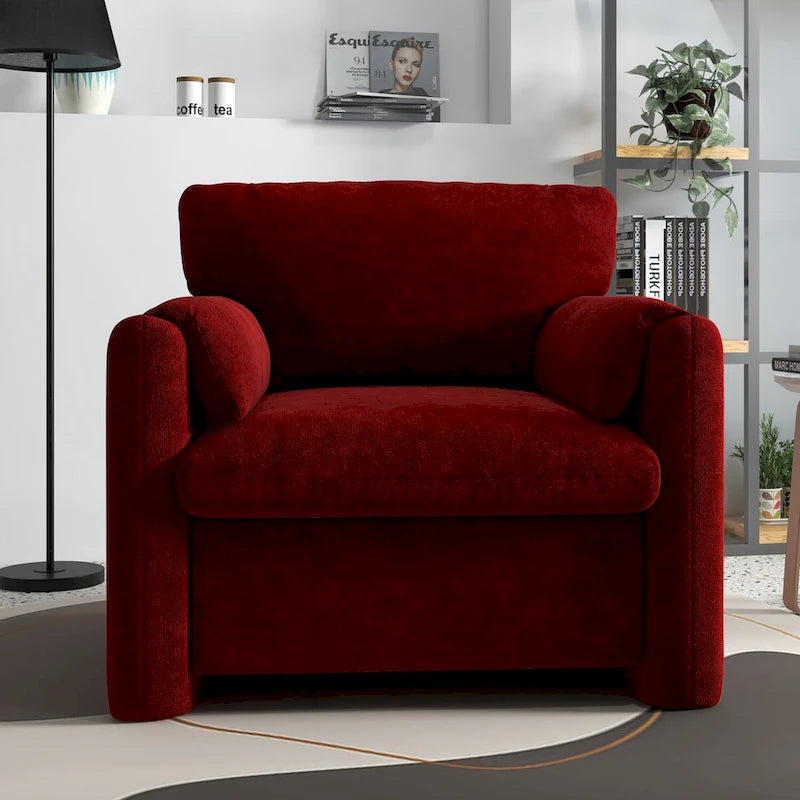 Sillón decorativo tapizado – Asiento individual