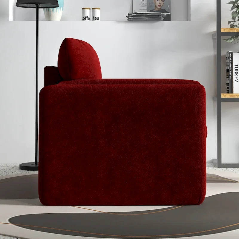 Sillón decorativo tapizado – Asiento individual
