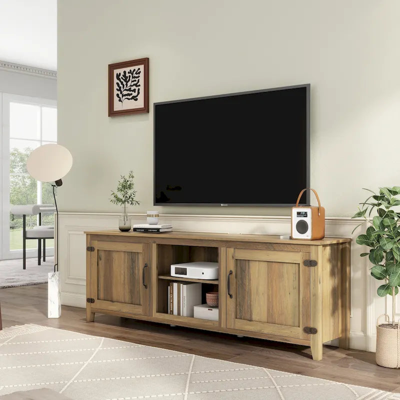 Mueble de almacenamiento de madera para televisor de hasta 80 pulgadas