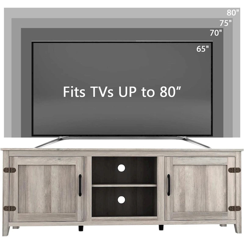 Mueble de almacenamiento de madera para televisor de hasta 80 pulgadas