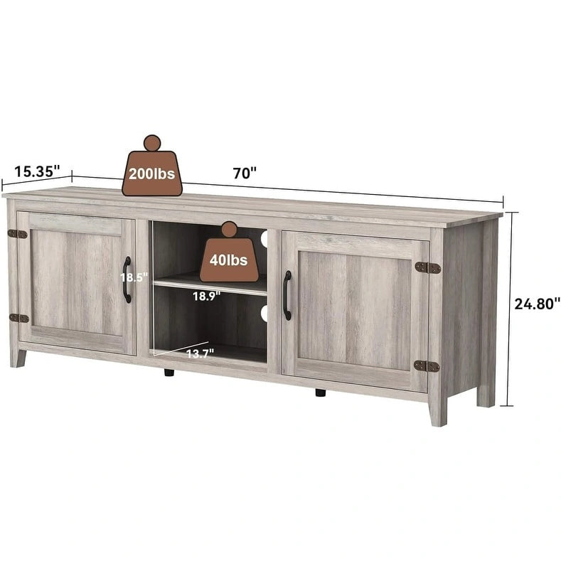Mueble de almacenamiento de madera para televisor de hasta 80 pulgadas