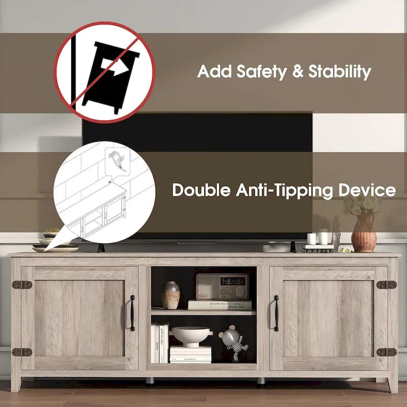 Mueble de almacenamiento de madera para televisor de hasta 80 pulgadas