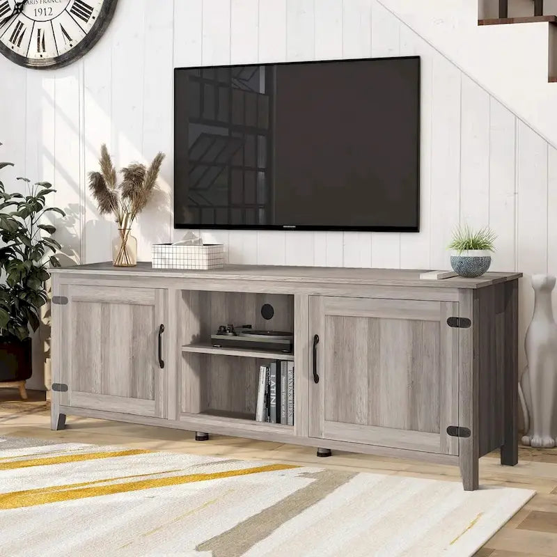 Mueble de almacenamiento de madera para televisor de hasta 80 pulgadas