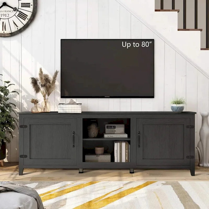 Mueble de almacenamiento de madera para televisor de hasta 80 pulgadas