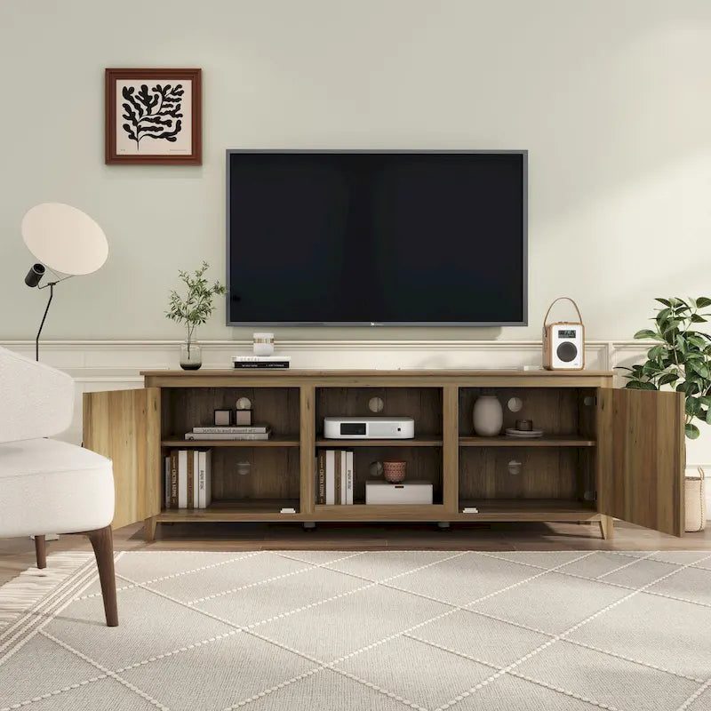 Mueble de almacenamiento de madera para televisor de hasta 80 pulgadas