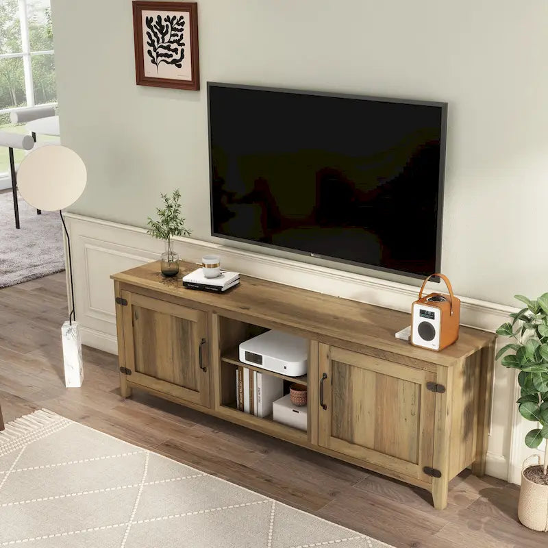 Mueble de almacenamiento de madera para televisor de hasta 80 pulgadas