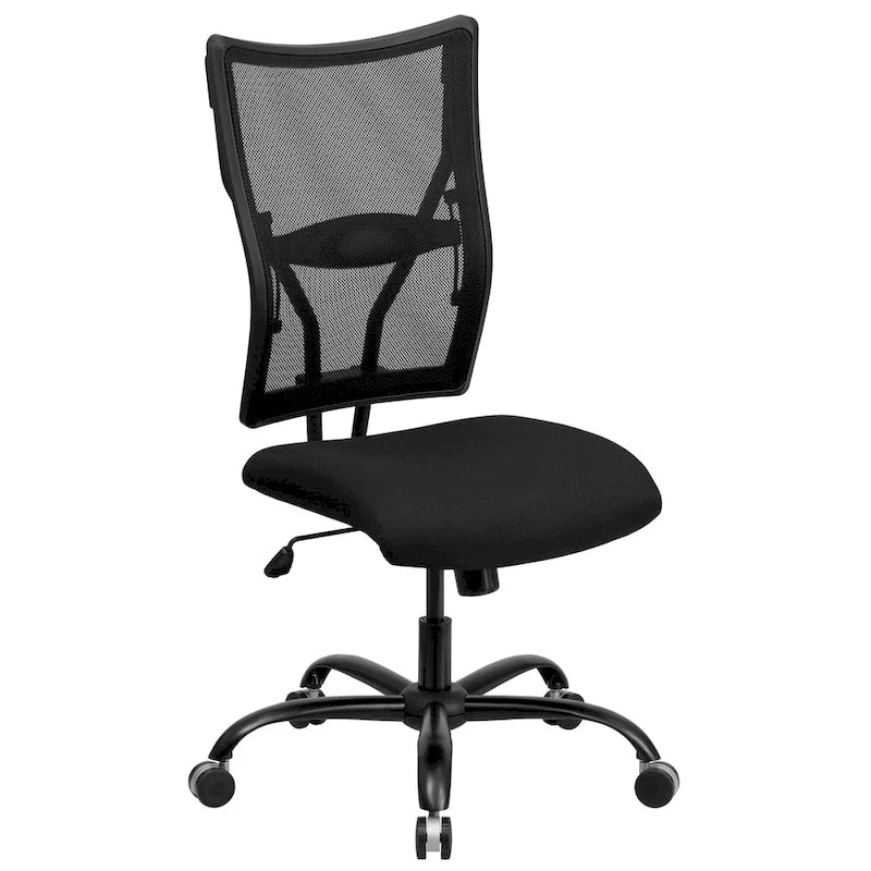 Sillón giratorio ergonómico ejecutivo de malla para oficina Big & Tall con capacidad de 180 kg