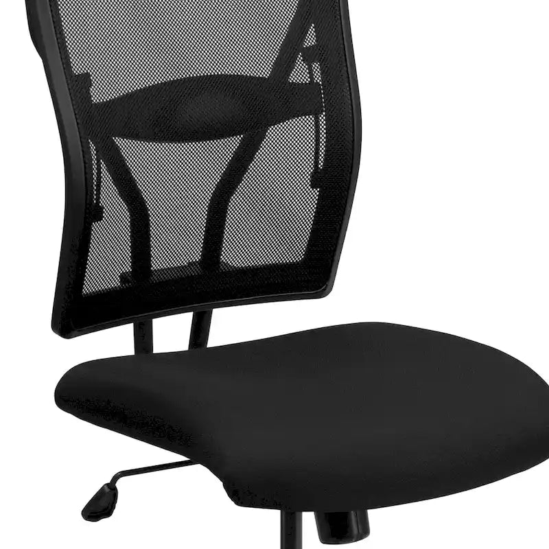 Sillón giratorio ergonómico ejecutivo de malla para oficina Big & Tall con capacidad de 180 kg