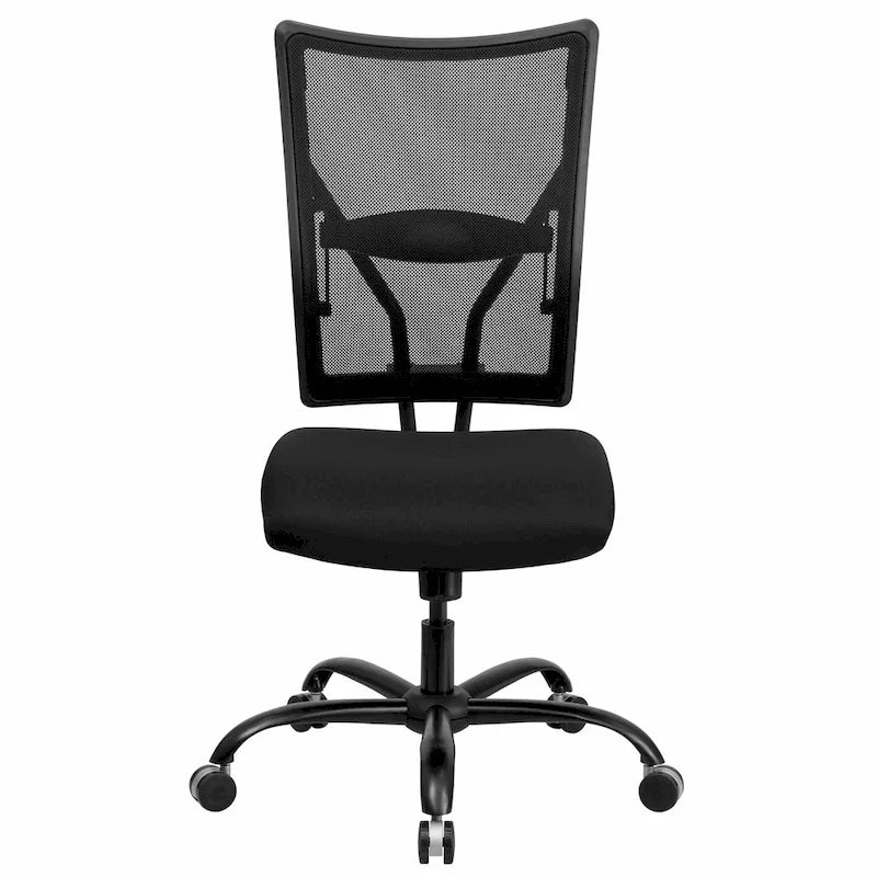 Sillón giratorio ergonómico ejecutivo de malla para oficina Big & Tall con capacidad de 180 kg