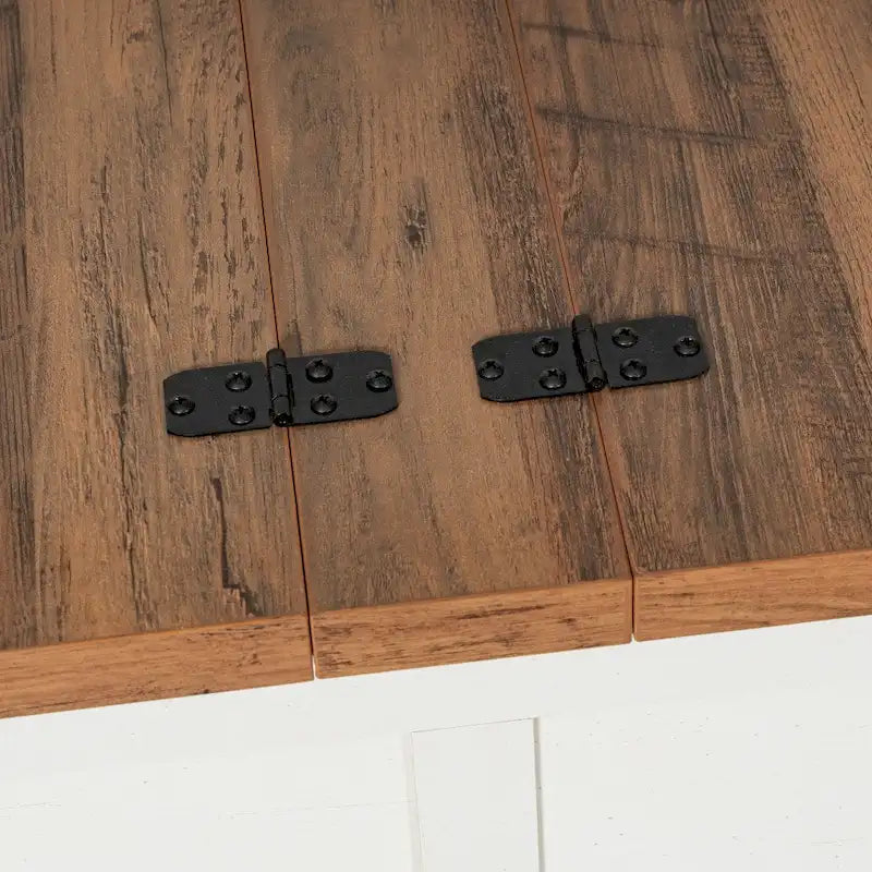 Mesa de centro elevable con almacenamiento y compartimentos con bisagras