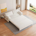 Sofá cama desplegable Queen, sofá cama convertible 3 en 1 con almacenamiento lateral