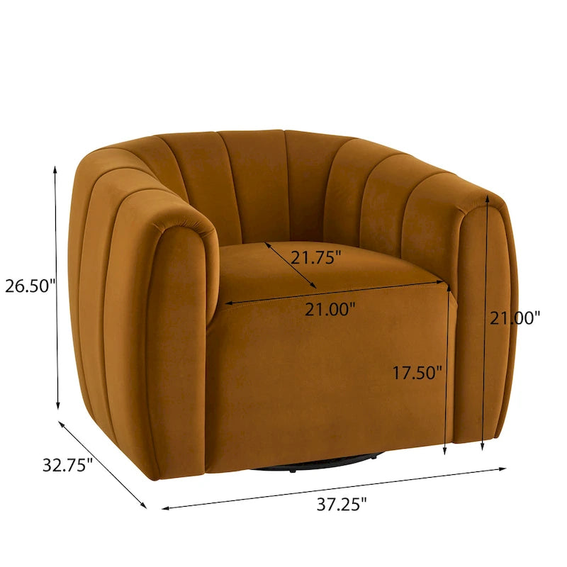 Sillón giratorio club moderno Monroe para interiores de Christopher Knight Home