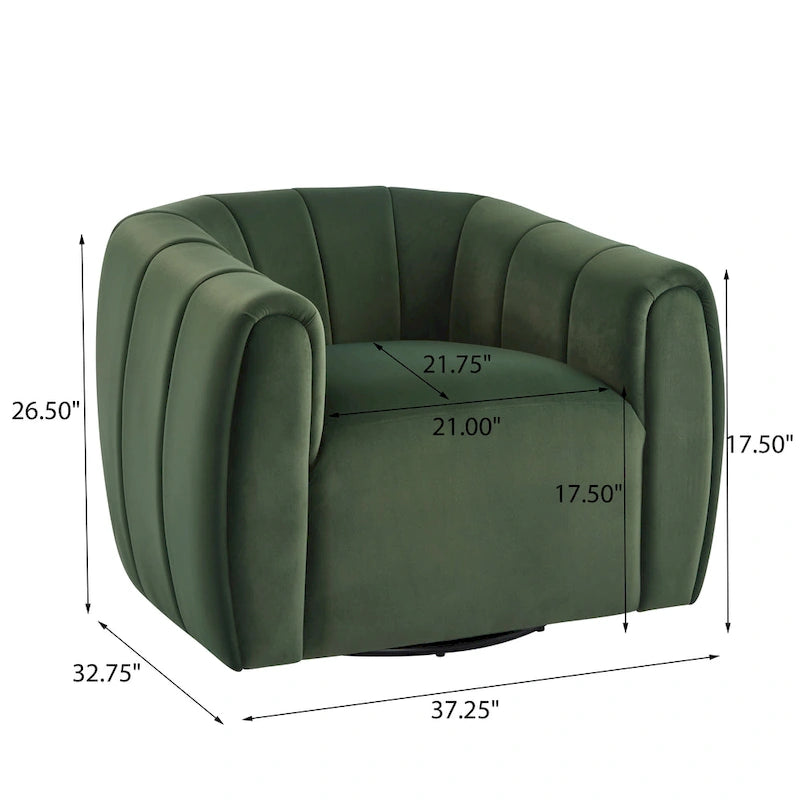 Sillón giratorio club moderno Monroe para interiores de Christopher Knight Home