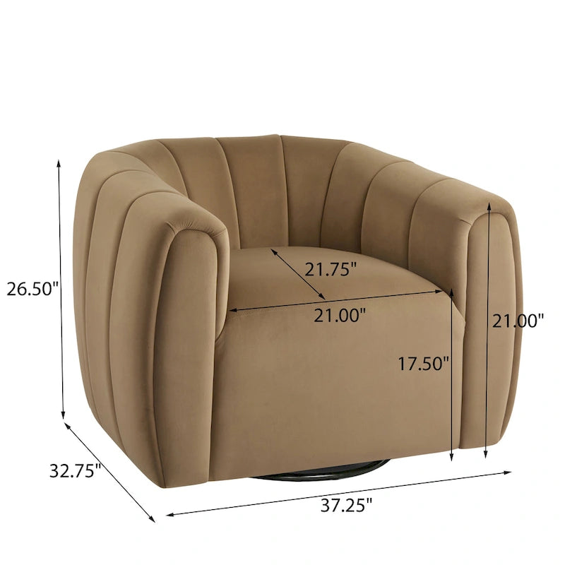 Sillón giratorio club moderno Monroe para interiores de Christopher Knight Home