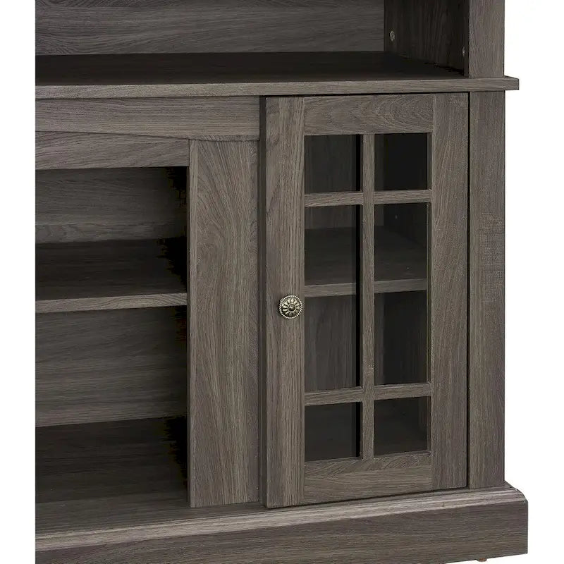 Mueble para TV clásico con almacenamiento abierto y cerrado – Para televisores de hasta 65"