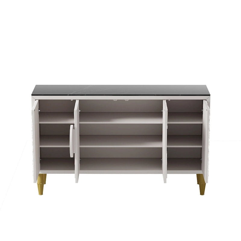 Aparador decorativo moderno de 62.99" con estantes de almacenamiento