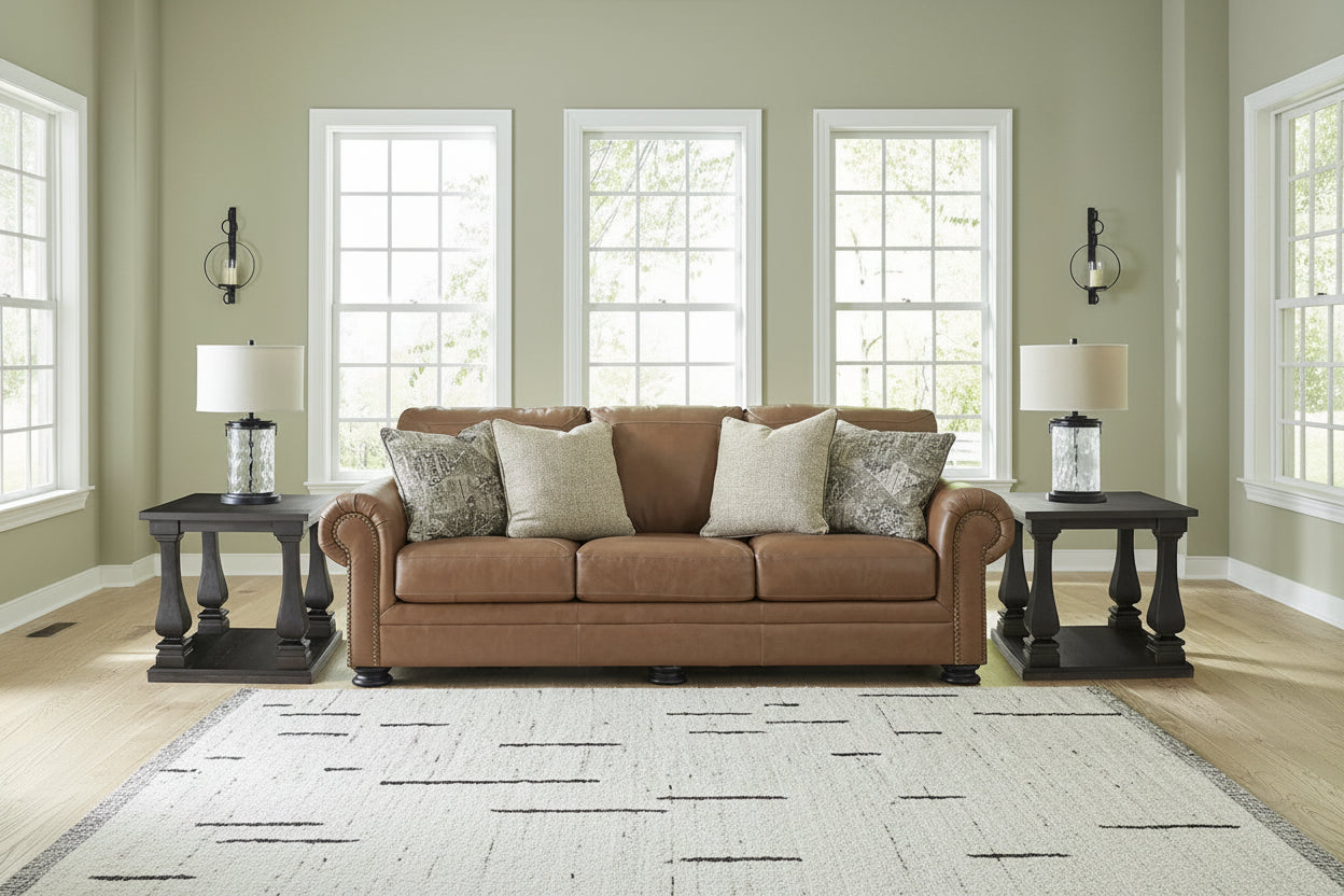 Signature Design by Ashley Carianna Caramel Sofa - 101W x 40D x 40H